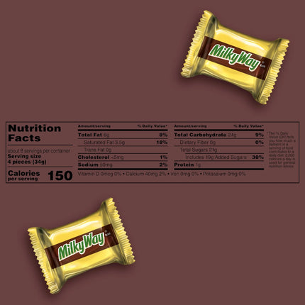 Milky Way Minis Chocolate Bars, Sharing Size - 9.7 Oz Candy Bag
