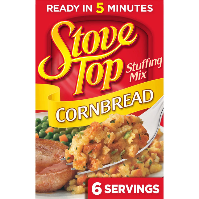 Stove Top Cornbread Stuffing Mix Side Dish, 6 Oz Box