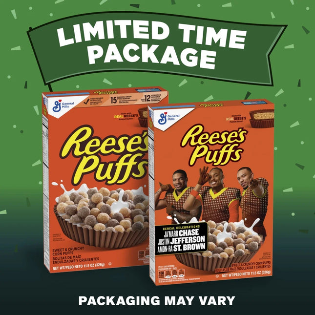 REESE'S PUFFS Breakfast Cereal, Chocolatey Peanut Butter Cereal, 11.5 Oz
