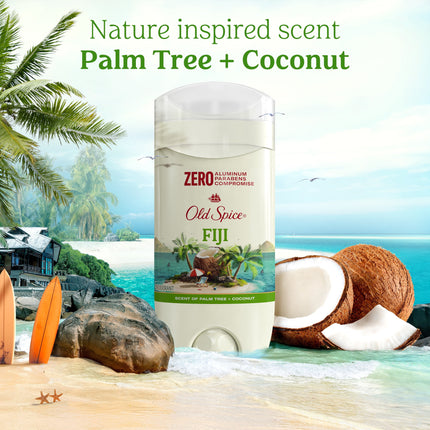 Old Spice Deodorant for Men, Aluminum Free, Invisible Solid Deodorant Stick, Fiji, 3 Oz