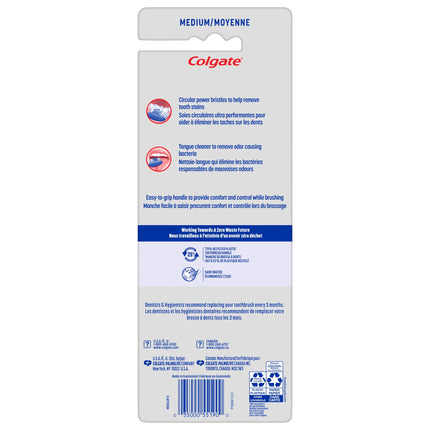 Colgate Extra Clean Flexible Grip Adult Manual Toothbrush, Medium, 4 Pack