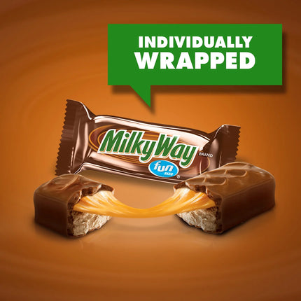 Milky Way Fun Size Milk Chocolate Candy Bars - 10.65 Oz Bag