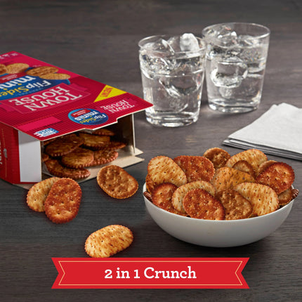 Town House Flipsides Minis House Seasoned Oven Baked Crackers, Lunch Snacks, 10.2 Oz