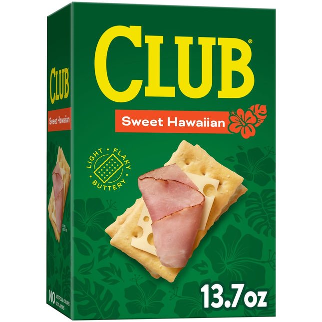 Club Sweet Hawaiian Crackers, Lunch Snacks, 13.7 Oz