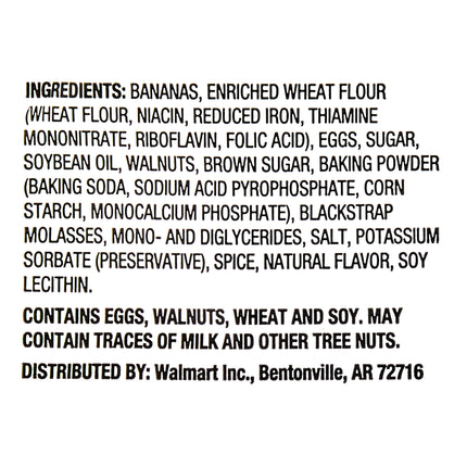 Marketside Individually Wrapped Banana Nut Cake Slice, 1 Count, 3.3 Oz