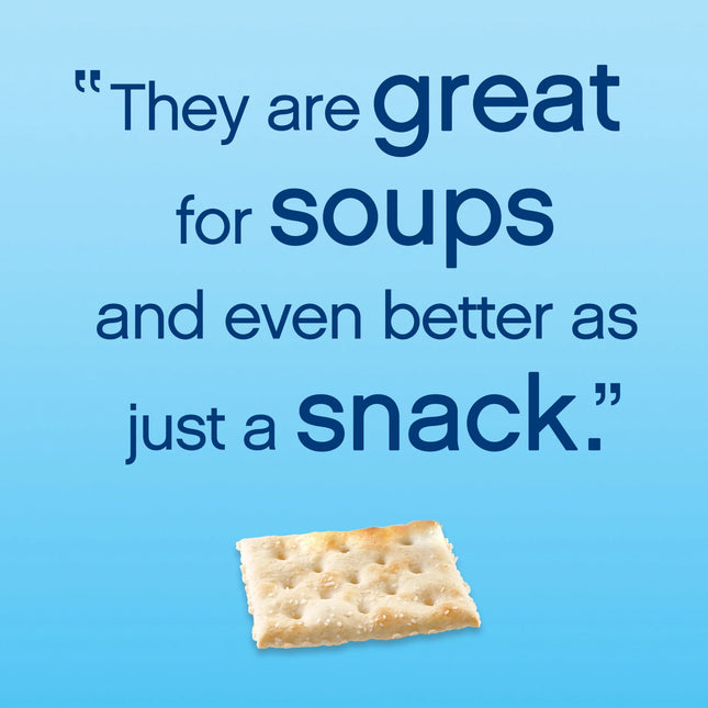 Premium Original Saltine Crackers, Lunch Snacks, 16 Oz