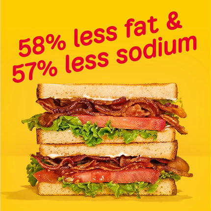 Oscar Mayer Gluten Free Turkey Bacon with 58% Less Fat & 57% Less Sodium, 12 Oz Pack, 21-23 Slices, Refrigerated