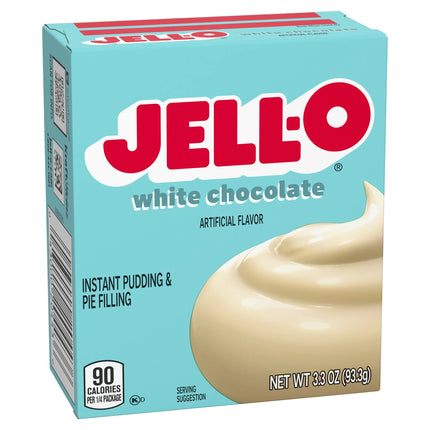 Jell-O White Chocolate Instant Pudding & Pie Filling Mix, 3.3 Oz Box