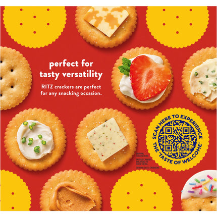 RITZ Garlic Butter Crackers, Snacks for Kids and Adults, Lunch Snacks, 13.7 Oz
