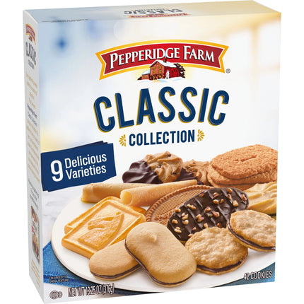 Pepperidge Farm Cookies Classic Collection, 9 Cookie Varieties, 13.25 Oz. Box