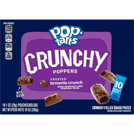 Pop-Tarts Crunchy Poppers Frosted Brownie Crunch - 10Ct / 10Oz