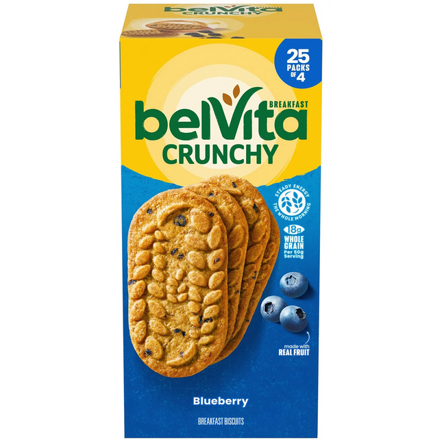 belVita Blueberry Breakfast Biscuits, 25 pk./1.76 oz