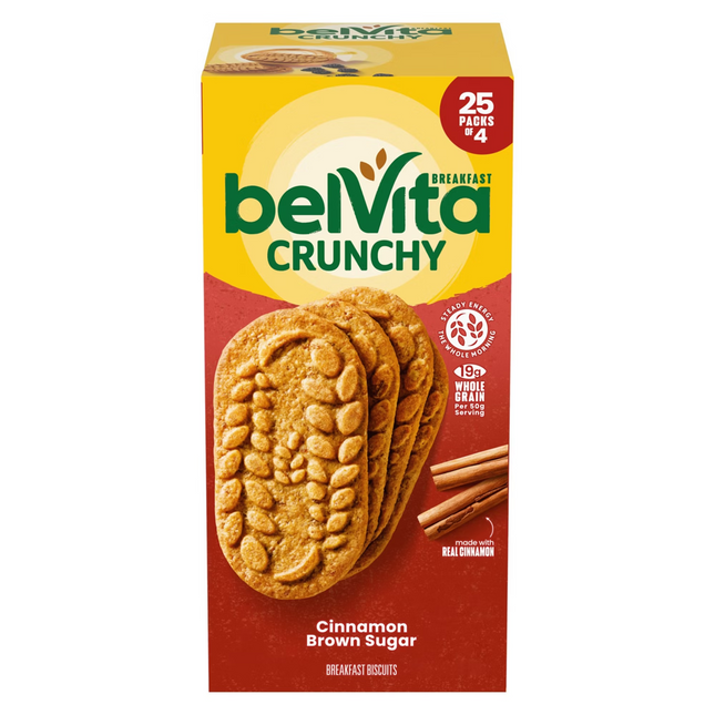 belVita Cinnamon Brown Sugar Breakfast Biscuits, 25 pk./1.76 oz.