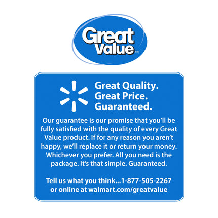 Great Value Medium Cheddar Block Cheese, 8 Oz Chunk