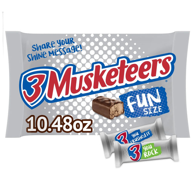 3 Musketeers Fun Size Chocolate Candy Bars - 10.48 Oz Bag