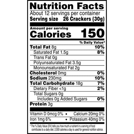 Cheez-It Cheddar Jack Cheese Crackers, Baked Snack Crackers, 12.4 Oz