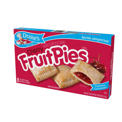 Drake'S Cherry Fruit Pies, 8 Count, 18.04 Oz