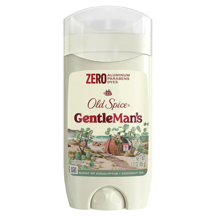 Old Spice Aluminum Free, Men'S Deodorant, Gentleman'S Blend Stick, Eucalyptus with Coconut Oil, 3.0 Oz