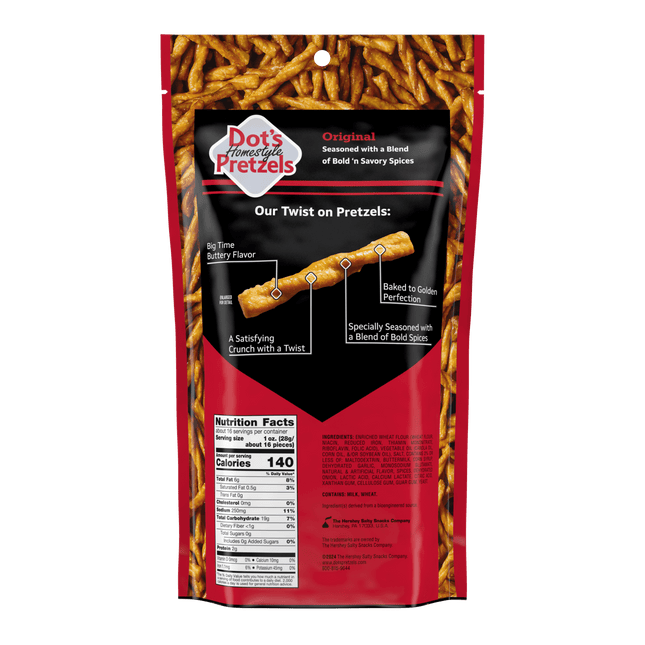 Dot'S Homestyle Pretzels, Original Seasoned Pretzel Twists Snack, 16 Oz Family Size Bag