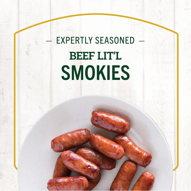 Hillshire Farm, Beef Lit'L Smokies Smoked Sausage Links, Refrigerated 12 Oz Plastic Wrapper