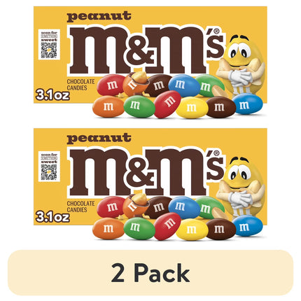 M&M'S Peanut Milk Chocolate Candy Theater Box - 3.1 Oz Box