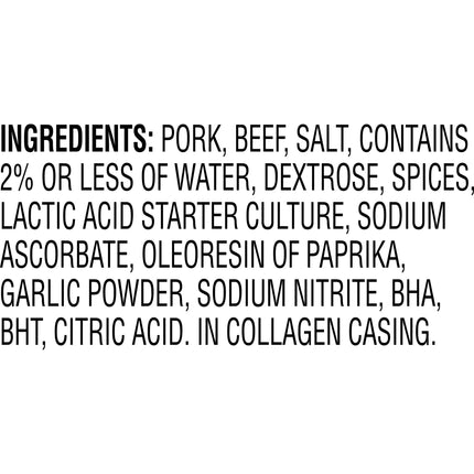 HORMEL Pepperoni Stick, Protein Snacks, Original, Refrigerated, 8 Oz Plastic Package