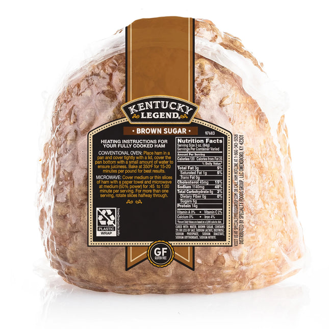 Kentucky Legend Brown Sugar Quarter Boneless Ham, Sliced, Fully Cooked, 1.5-2.0 Lb