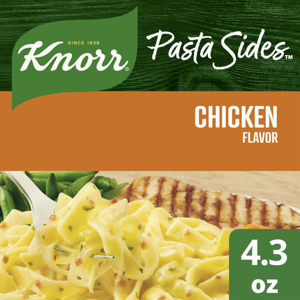 Knorr Pasta Sides Chicken Flavor Fettuccine Made with No Artificial Flavors, 4.3 Oz Pouch