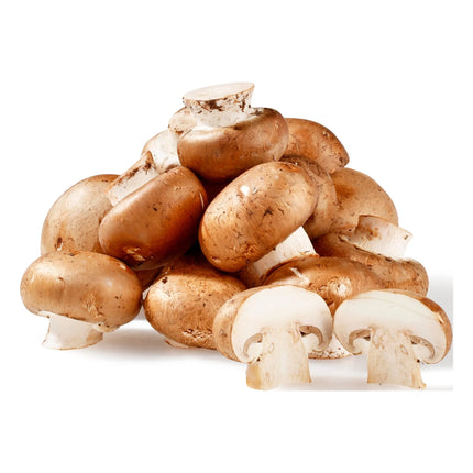 Fresh Whole Brown Mushrooms, 8 Oz