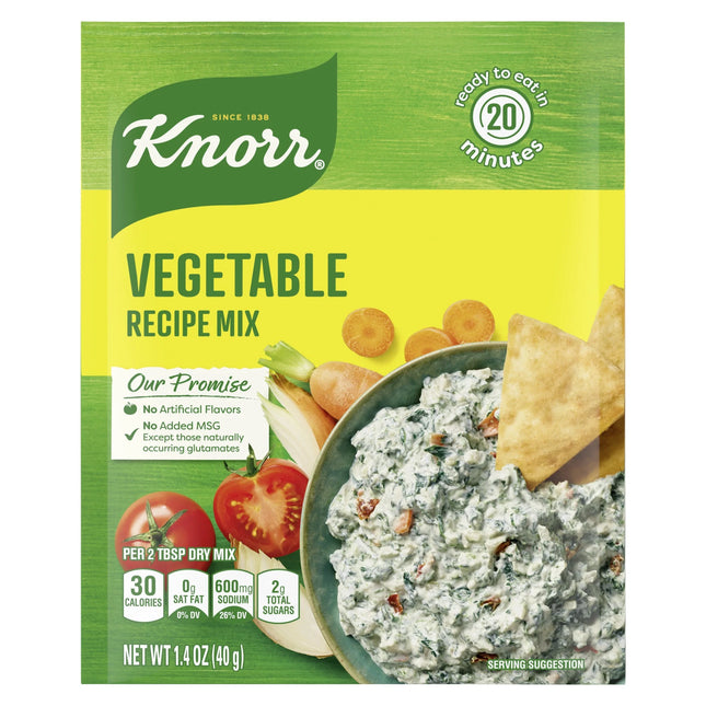 Knorr No Artificial Flavors Vegetable Recipe Soup Mix, 1.4 Oz, Pouch