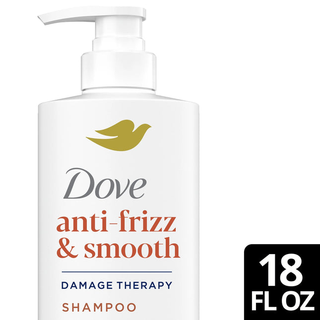 Dove Shampoo for Women anti Frizz & Smooth with Bio-Protein Care Technology and Shea Butter, 18 Oz