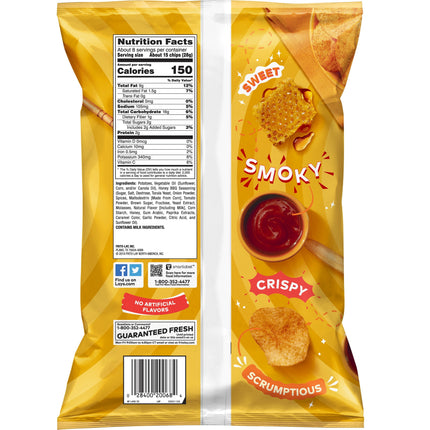 Lay'S Honey BBQ Flavored Potato Chips, 7.5 Oz Bag