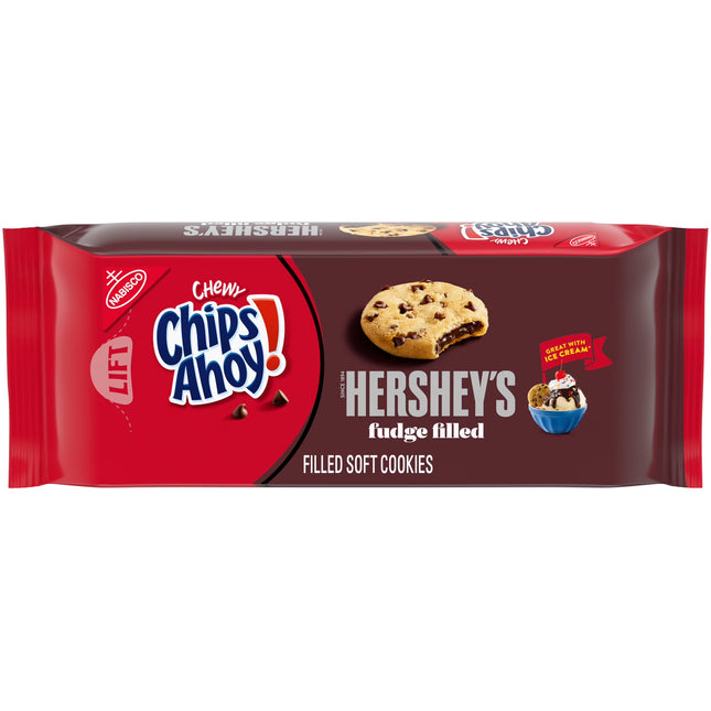 CHIPS AHOY! Chewy Hershey'S Fudge Filled Soft Cookies, 9.6 Oz