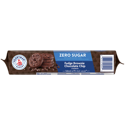 VOORTMAN Bakery Zero Sugar Fudge Brownie Chocolate Chip Cookies 8 Oz