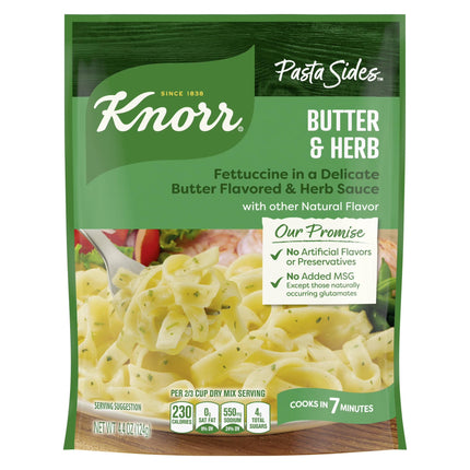 Knorr Pasta Sides Cheddar Broccoli Fusilli Made with No Artificial Flavors, 4.3 Oz Pouch