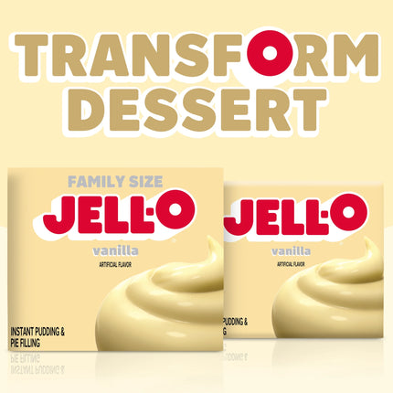 Jell-O Vanilla Instant Pudding Mix & Pie Filling, 5.1 Oz. Box