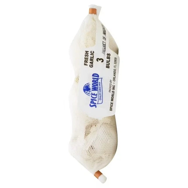 Spice World Fresh Garlic Sleeve, 3 Count
