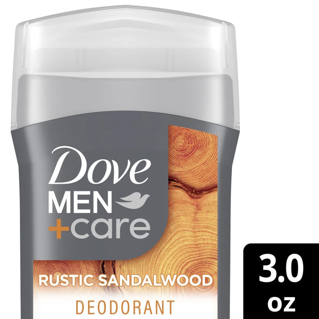 Dove Men+Care Aluminum Free Deodorant Stick Rustic Sandalwood, 3 Oz