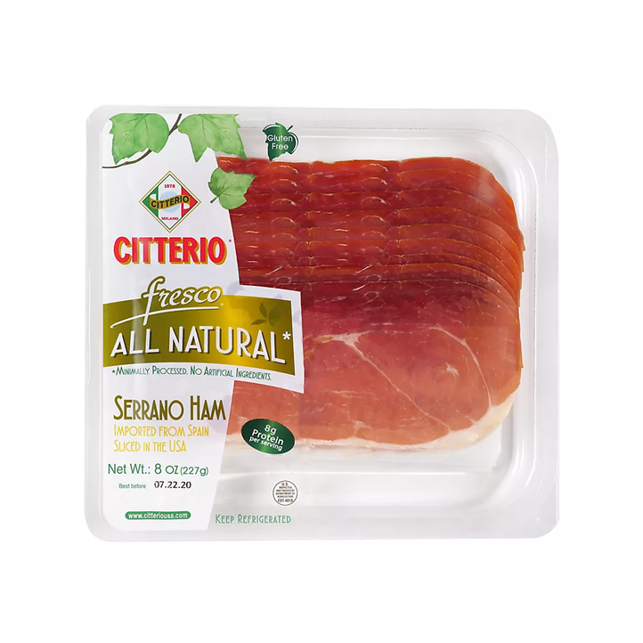 Citterio Serrano Traditional Spanish Ham, 8 oz.