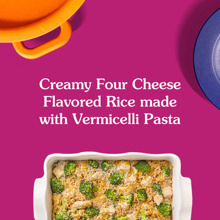 BEN'S ORIGINAL Ready Rice Creamy Four Cheese Flavored Rice, Easy Dinner Side, 8.5 Oz Pouch