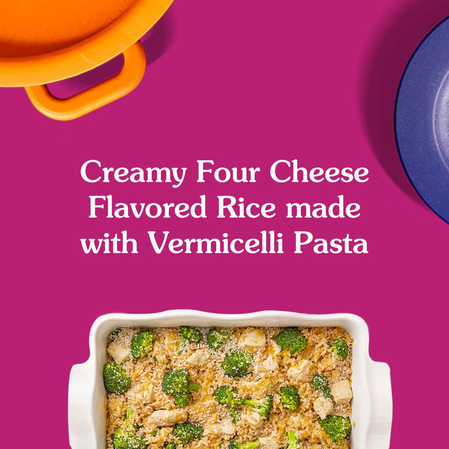 BEN'S ORIGINAL Ready Rice Creamy Four Cheese Flavored Rice, Easy Dinner Side, 8.5 Oz Pouch