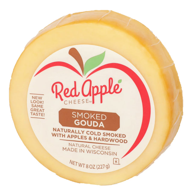 Red Apple Cheese Apple Smoked Natural Gouda, 8 Oz Round