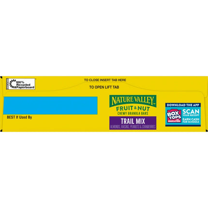 Nature Valley Chewy Fruit and Nut Granola Bars, Trail Mix, 6 Count, 7.4 Oz