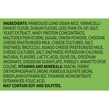Knorr No Artificial Flavors Cheddar Broccoli Parboiled Instant Rice, 5.7 Oz Regular Pouch