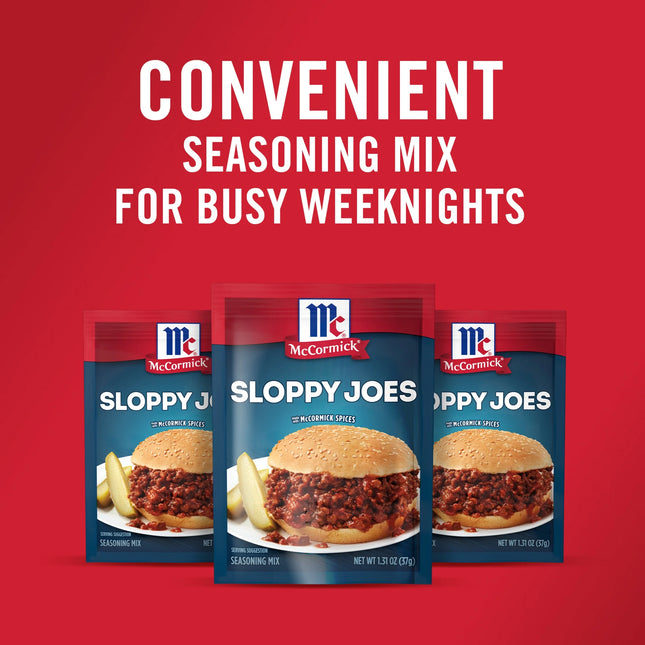 Mccormick Sloppy Joes Seasoning Mix, 1.31 Oz Packet