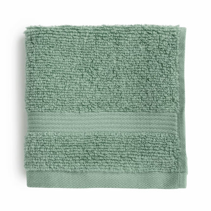 Mainstays Performance Solid Washcloth, 12" X 12", Green Sage