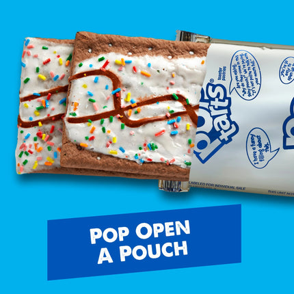 Pop-Tarts Frosted Hot Fudge Sundae Toaster Pastries, Breakfast Foods, Shelf-Stable, 27 Oz (16 Count)