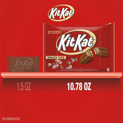 Kit Kat Milk Chocolate Wafer Snack Size Candy, Bag 10.78 Oz