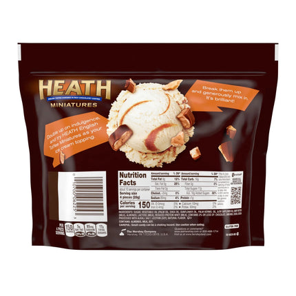 Heath Miniatures Chocolatey English Toffee Candy, Share Pack 10.2 Oz
