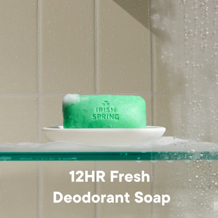 Irish Spring Original Deodorant Bar Soap for Men, with Flaxseed Oil, 3.7 Oz Bar (8 Pack)